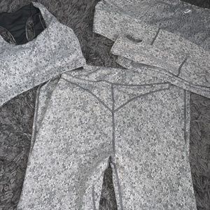 Charcoal Gymshark THREE PIECE Set